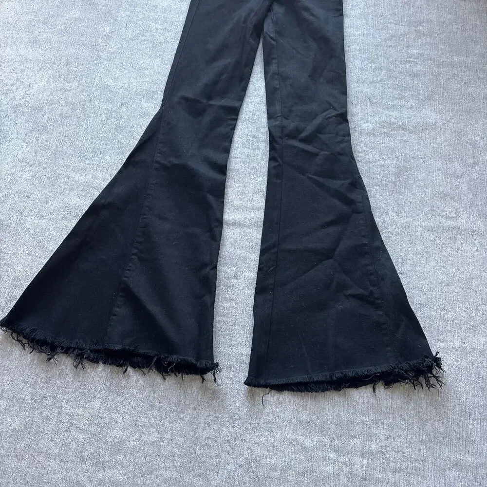 NWT Show Me Your Mumu Black Kick Flare Jeans - Picture 3 of 5